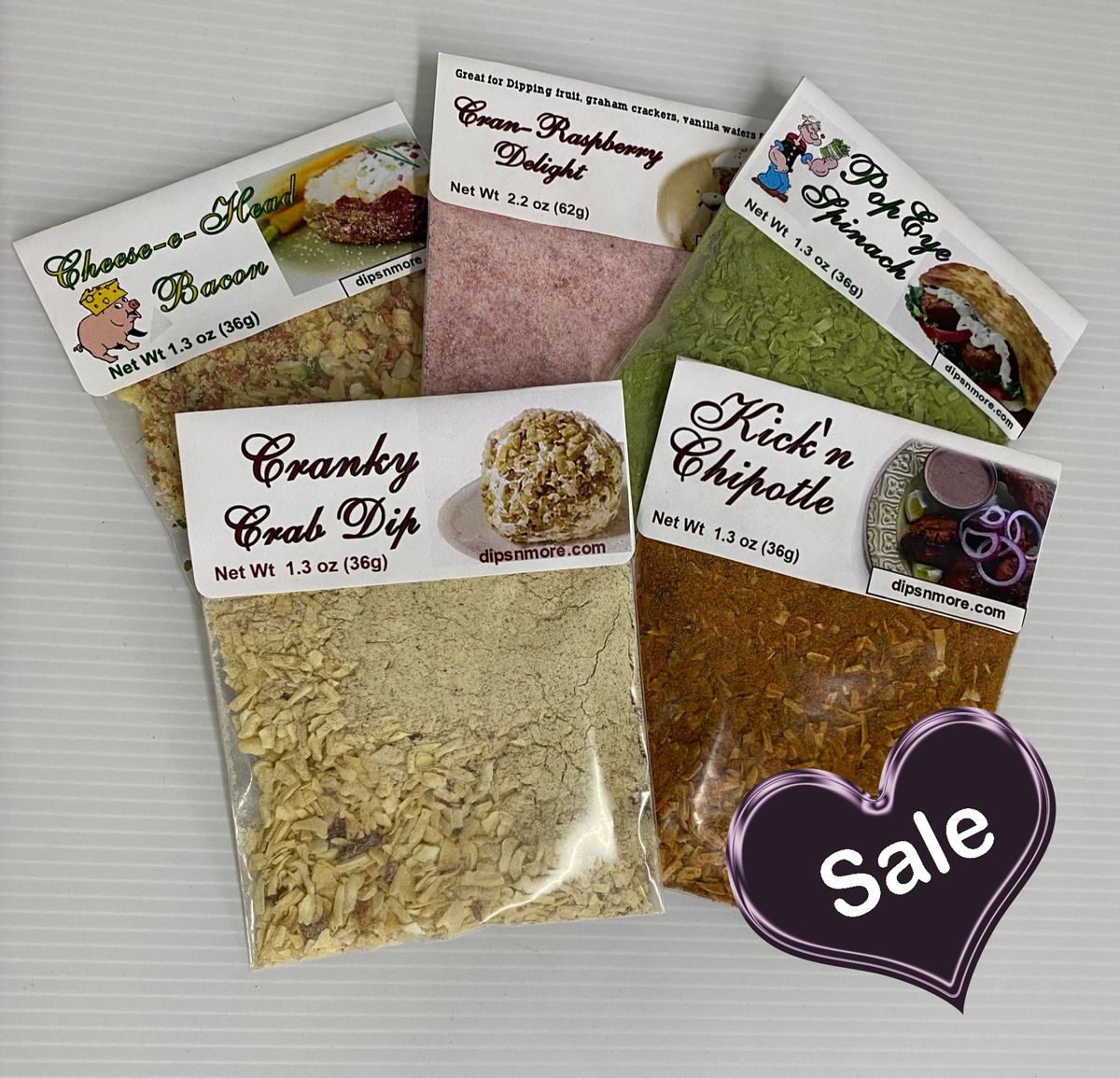 5 Large Gourmet Dip Mixes on Sale, You Pick Flavors, Fruit Dip, Sweet Dip, Party Dip Mixes
